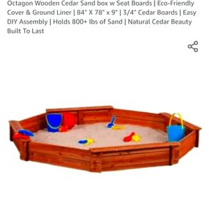 Octagonal sandbox real cedar